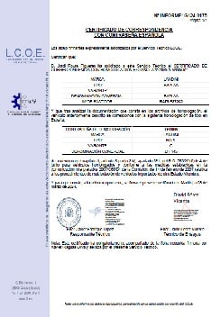 Certificado de equivalencia